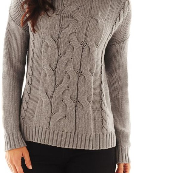 Liz Claiborne Grey Heather Sweater - Picture 7 of 7